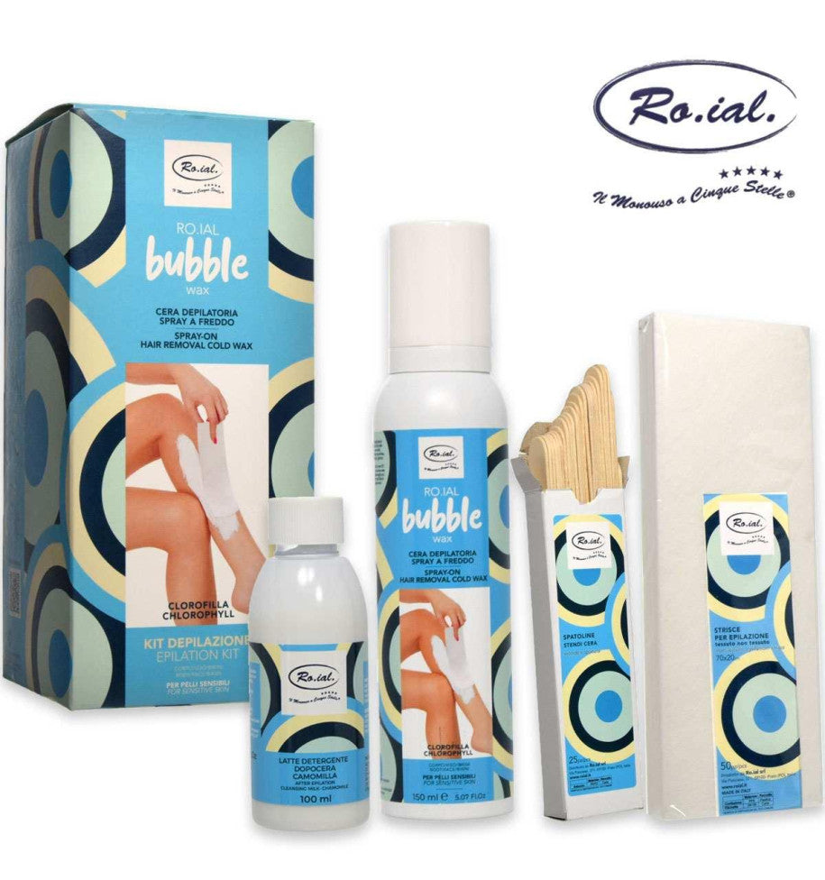 Bubble Wax - Kit Depilazione con Cera Depilatoria Spray a Freddo