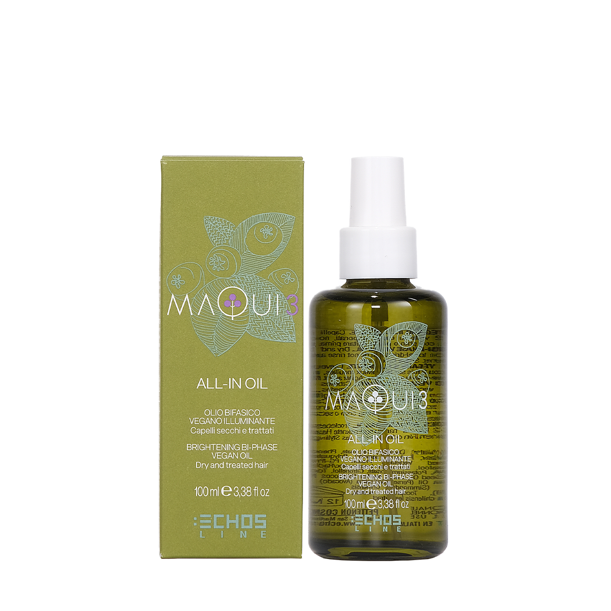 Echos Line Olio bifasico vegano Maqui 100ml